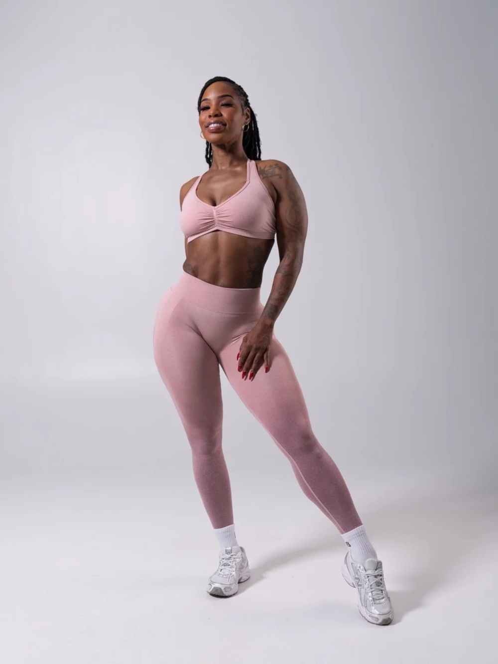 NWT Buffbunny Miracle Seamless Hip Rise Legging - Heather Rose Ombrรฉ